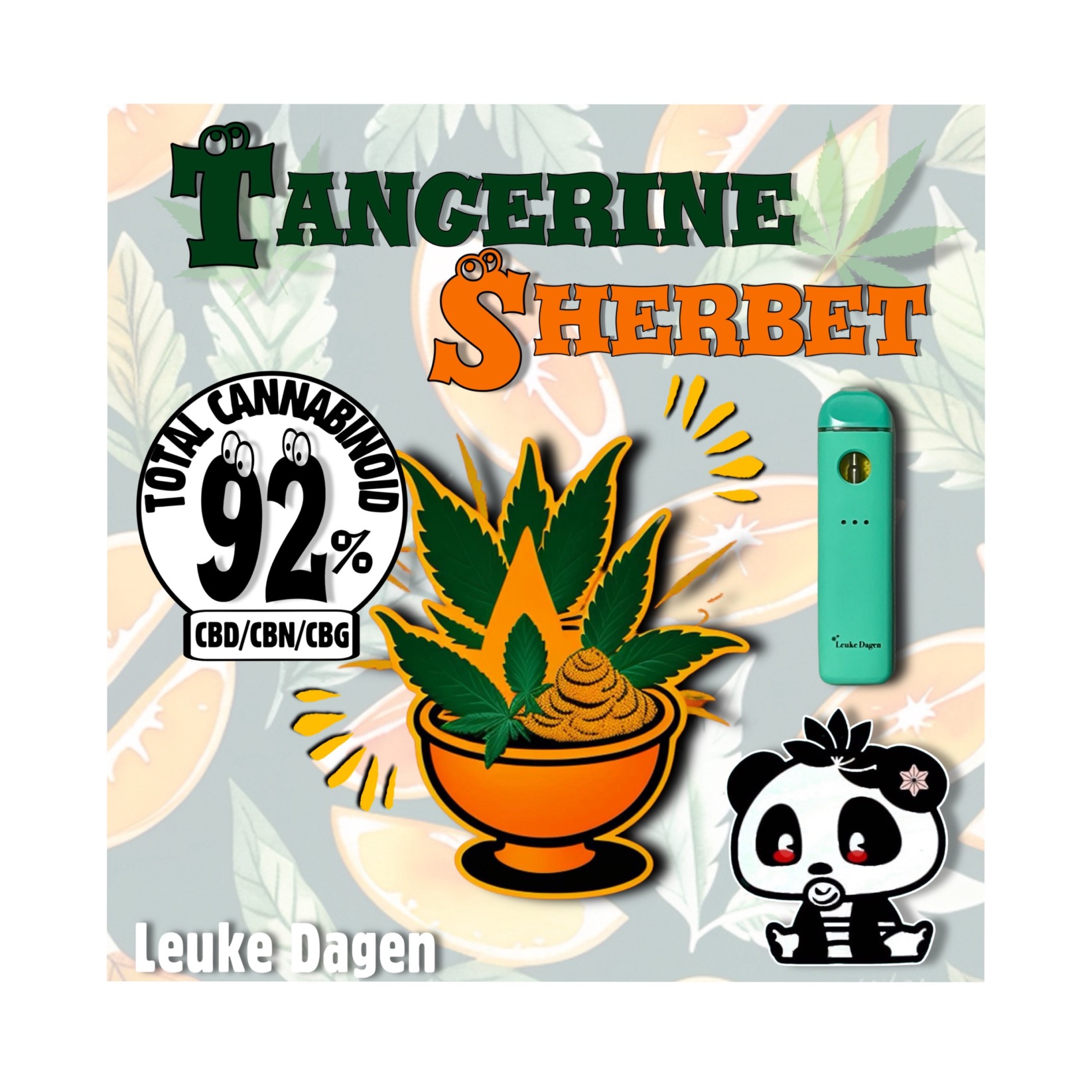 【CBDリキッド】Tangerine Sherbet 1ml